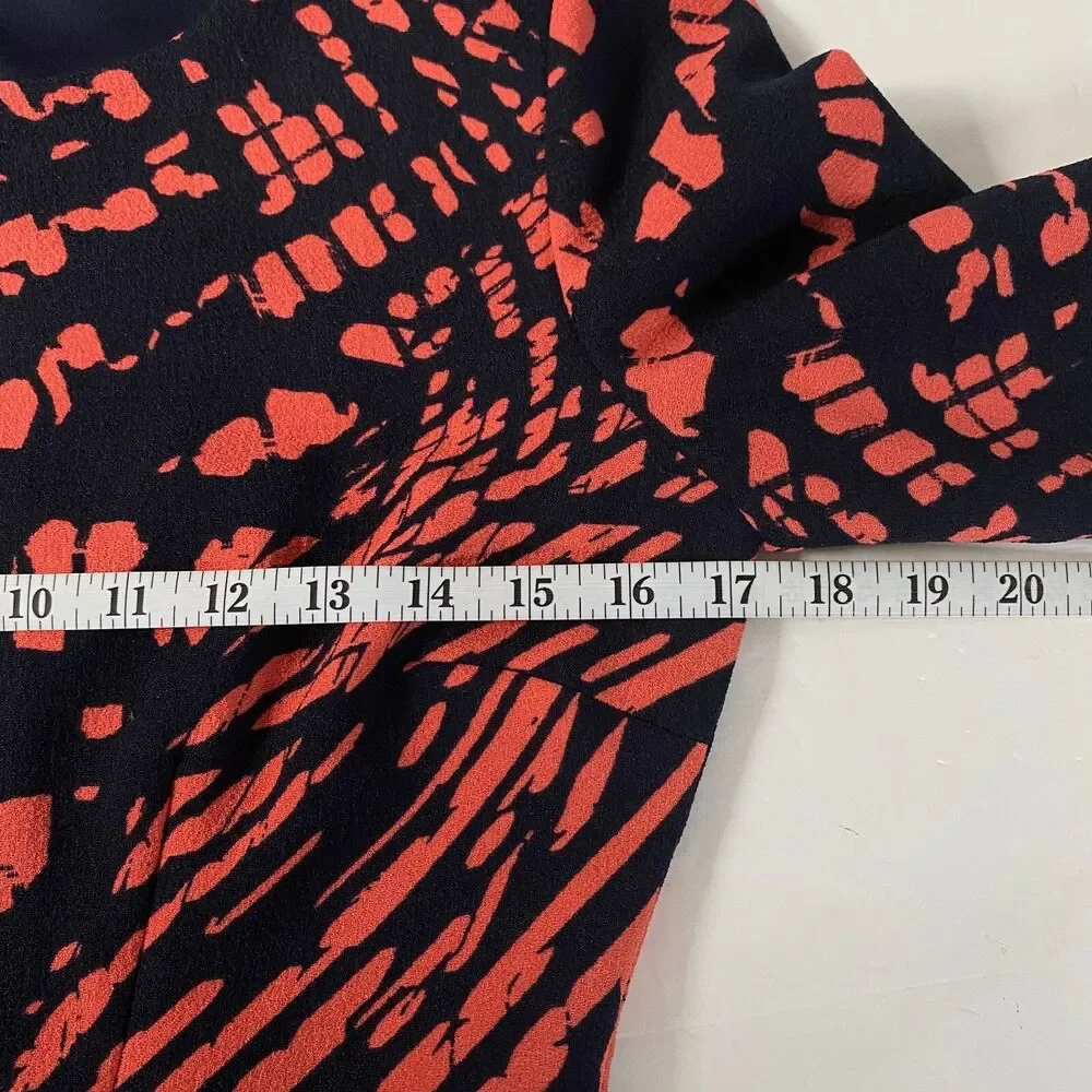 Maggy London Geometric Tailor Fit Dress Womens Size 6 Multicolor Lined NWOT